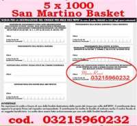 San Martino Basket news 5 x 1000 al San Martino Basket