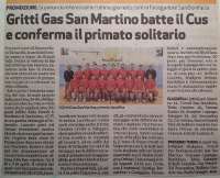 San Martino Basket rassegna stampa arena aprile 2014 - gritti gas e il campionato di promozione